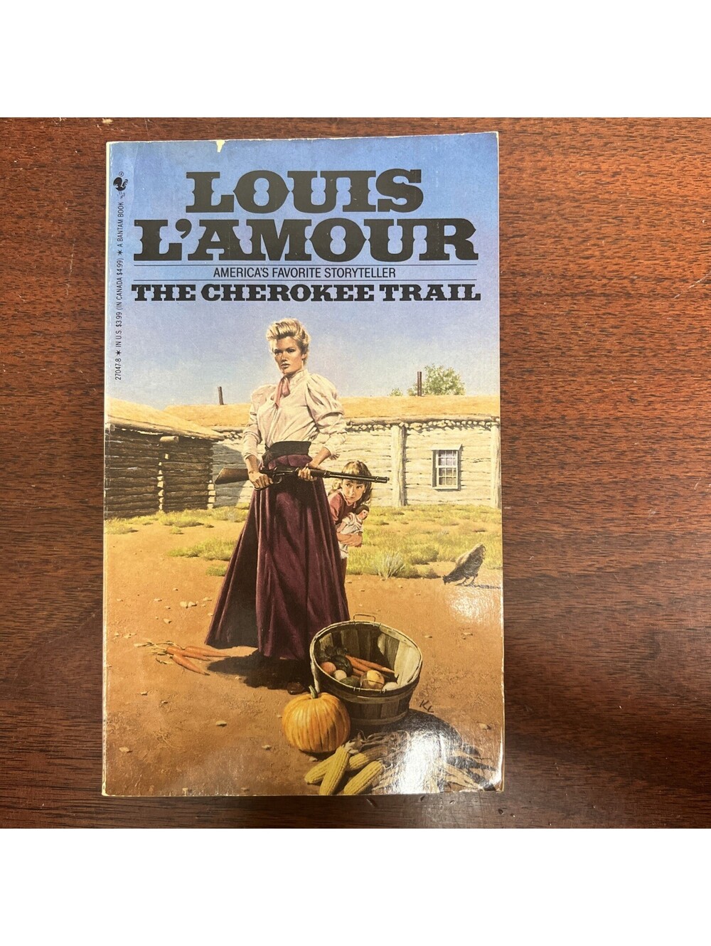 Louis LAmour The Cherokee Trail Paperback 1982 Bantam Book Western Fiction